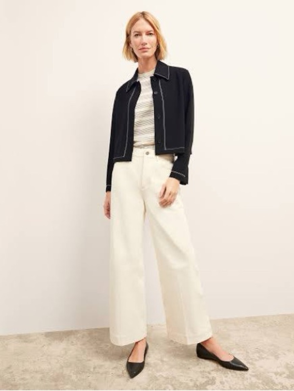 MM LAFLEUR Everyday Crepe Black Nicky Jacket Blazer XS Classic Timeless Work